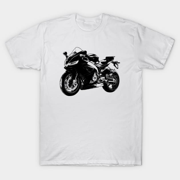 RS660 Bike Sketch Art T-Shirt by KAM Std